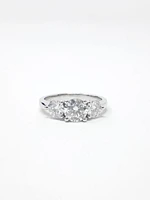 Moissanite Engagement Ring 