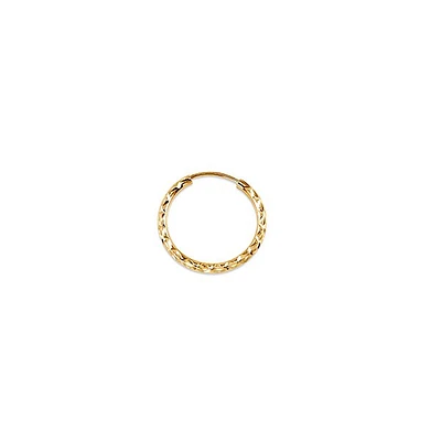10K Gold 27mm Sleeper/Keeper/Hoop Earrings