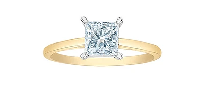 14K White gold 1.01Cttw Lab Grown Princess Cut Diamond Engagement / Anniversary Ring  - 7