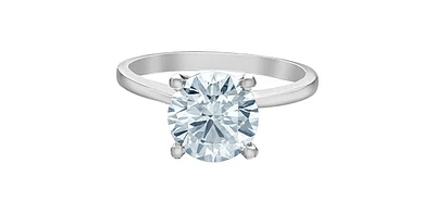14K White Gold 2.26cttw Lab Grown Round Brilliant Cut Diamond Engagement / Anniversary Ring  - 7