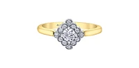 14K Yellow Gold 0.44cttw Round Brilliant Cut Canadian Diamond Engagement Ring