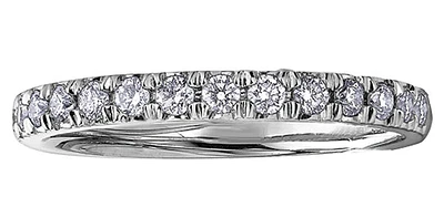 10K/14K White Gold Diamond Pave Band - Diamonds cttw / 4