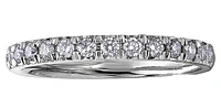 10K/14K White Gold Diamond Pave Band - Diamonds cttw / 4