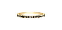 10K Yellow Gold Black Diamond Ring
