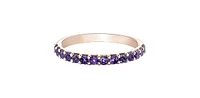 10K Rose Gold Amethyst Ring, size 6