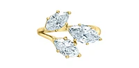 14K Gold 2.40cttw Lab Grown Marquise Cut Diamond Ring