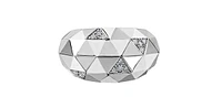 Sterling Silver 0.12cttw Diamond Ring, Size 6.5