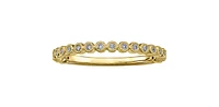 Yellow Gold and Diamond Ring