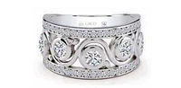 14K White Gold 1.17cttw Canadian Diamond Ring, size 6.5
