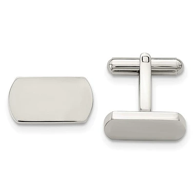 Stainless Steel Polished Cufflinks