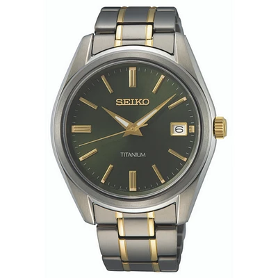 SEIKO Titanium Men's Watch SUR377 - Shipping Immediately