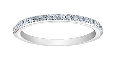14K Lab Grown Round Brilliant Diamond Band
