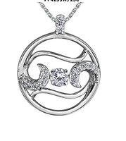 14K White Gold Diamond Necklace