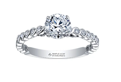 18K White Gold/Palladium Alloy (hypoallergenic) 0.85-1.34cttw Round Brilliant Diamond Ring - Gold / 0.85 Carat Total