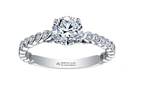 18K White Gold/Palladium Alloy (hypoallergenic) 0.85-1.34cttw Round Brilliant Diamond Ring - Gold / 0.85 Carat Total