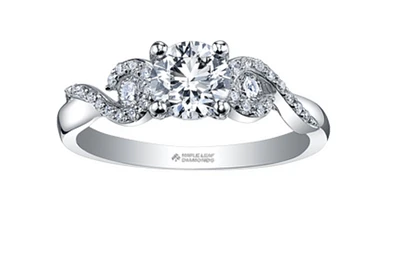 18K White Gold/Palladium Alloy (hypoallergenic) 1.12cttw Round Brilliant Multi-Stone Diamond Ring - / SI Clarity G/H Color