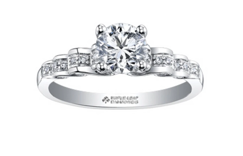 18K White Gold/Palladium Alloy (hypoallergenic) 0.75-1.15cttw Round Brilliant Multi-Stone Diamond Ring - / Carat Total