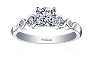18K White Gold/Palladium Alloy (hypoallergenic) 0.50-1.00cttw Round Brilliant Multi-Stone Diamond Ring - / Carat Total