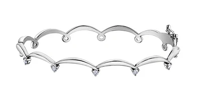 14K White Gold 0.25cttw Canadian Diamond Tennis Bracelet, 7"