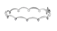 14K White Gold 0.25cttw Canadian Diamond Tennis Bracelet, 7"