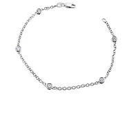 14K White Gold 0.40cttw Canadian Diamond Bracelet, 7"