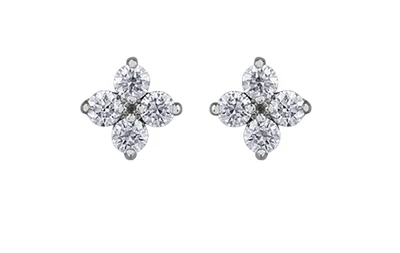 14K White Gold 0.40cttw Canadian Diamond Stud Earrings