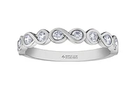 14K White Gold 0.40cttw Canadian Diamond Band, 6.5