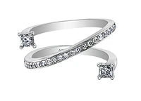 14K White Gold 0.50cttw Canadian Diamond Ring, 6.5