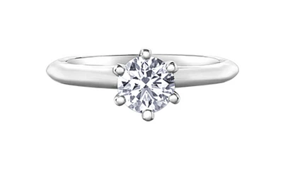 Platinum 0.30-0.70cttw Canadian Diamond Engagement Ring - 0.30 Carat /