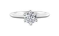 Platinum 0.30-0.70cttw Canadian Diamond Engagement Ring - 0.30 Carat /
