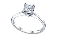 Platinum 0.25-0.70cttw Canadian Princess Cut Diamond Engagement Ring - 0.40 Carat /