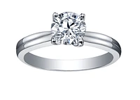 Platinum -0.70cttw Canadian Round Brilliant Diamond Engagement Ring