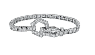 14K White Gold & Palladium Alloy (hypoallergenic) 4.00cttw Canadian Diamond Tennis Bracelet