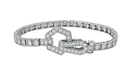 14K White Gold & Palladium Alloy (hypoallergenic) 4.00cttw Canadian Diamond Tennis Bracelet