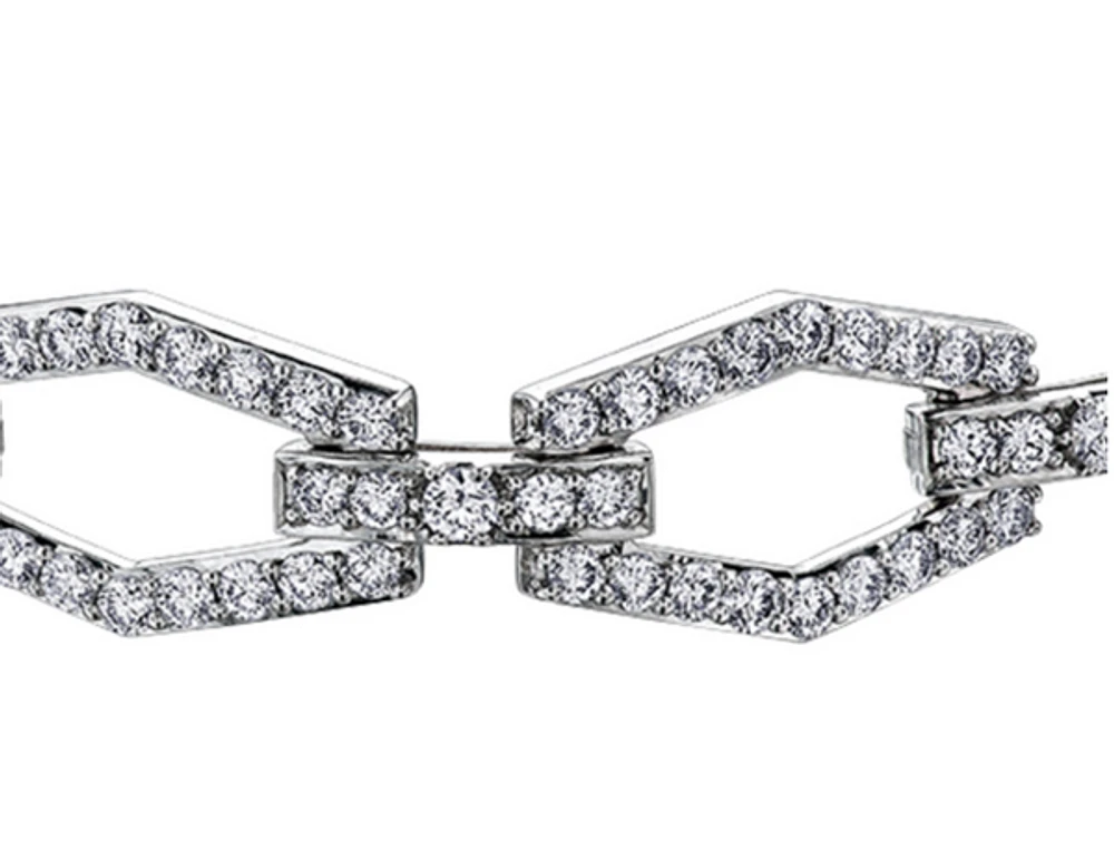14K White Gold & Palladium Alloy (hypoallergenic) 6.00cttw Canadian Diamond Tennis Bracelet