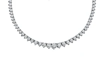 18K White Gold & Palladium Alloy (hypoallergenic) 9.03cttw Canadian Diamond Strand