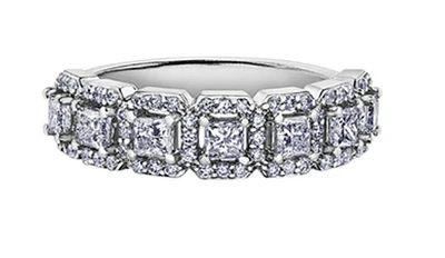 18K White, Yellow, or Rose Gold 1.03-2.00cttw Canadian Diamond Band - / Carat Total