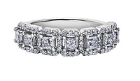 18K White, Yellow, or Rose Gold 1.03-2.00cttw Canadian Diamond Band - / Carat Total