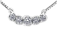 18K White Gold & Palladium Alloy(hypoallergenic) 0.32cttw Canadian Diamond Pendant