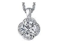 18K White Gold With Palladium Alloy (hypoallergenic) 0.26-1.08cttw Canadian Diamond Pendant - / Carat Total