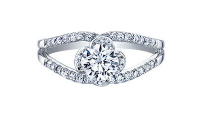 18K White Gold Palladium Alloy (hypoallergenic) 0.78-1.00cttw Round Brilliant Canadian Diamond Engagement Ring - / 0.78 Carat Total