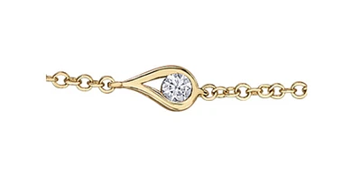 14K Yellow Gold 0.32cttw Canadian Diamond Tennis Bracelet