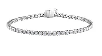 14K White Gold 2.00cttw Canadian Diamond Tennis Bracelet