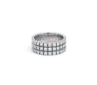 14K White Gold 2.35cttw Diamond Eternity Ring, Size 6.5