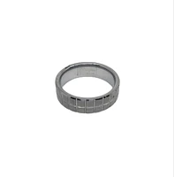 Tungsten Checker Design LIMITED EDITION Ring - Size 10