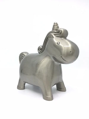 Pewter Unicorn Money Bank