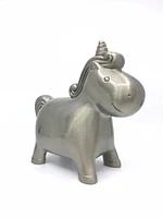 Pewter Unicorn Money Bank