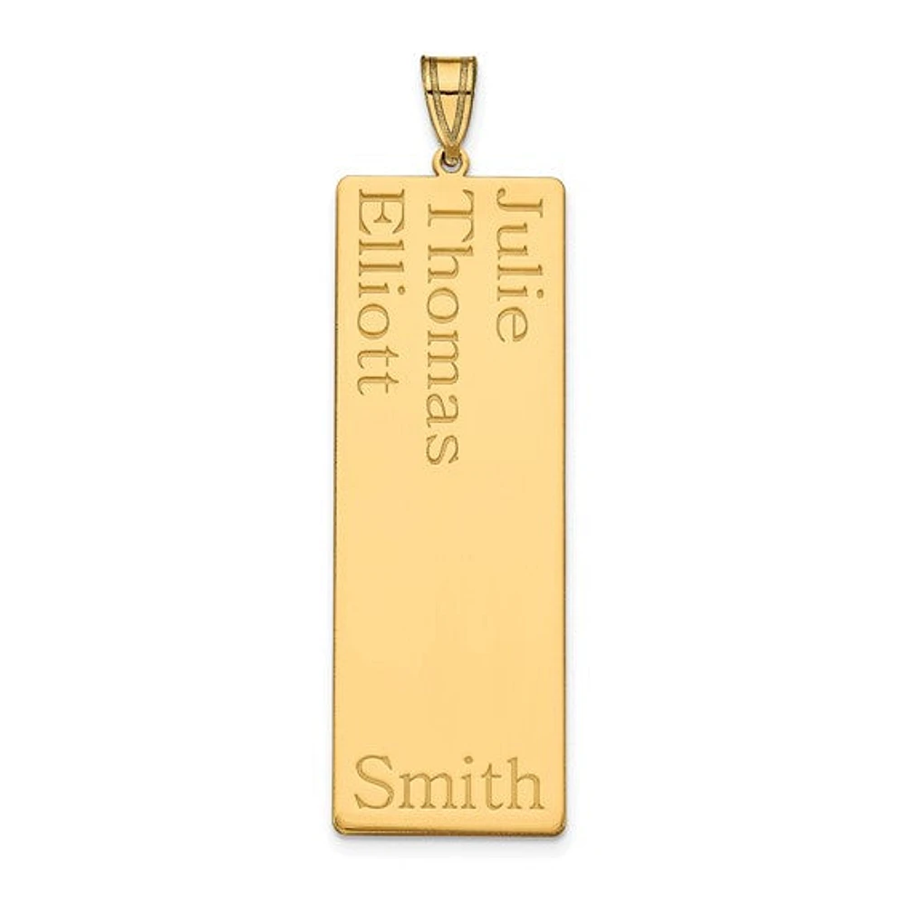 (Up to 8 Names) Name Family Pendant - Sterling Silver
