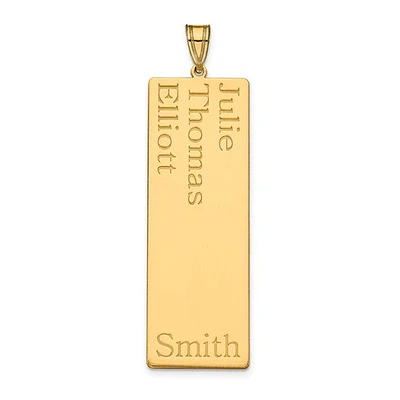 (Up to 8 Names) Name Family Pendant - Sterling Silver