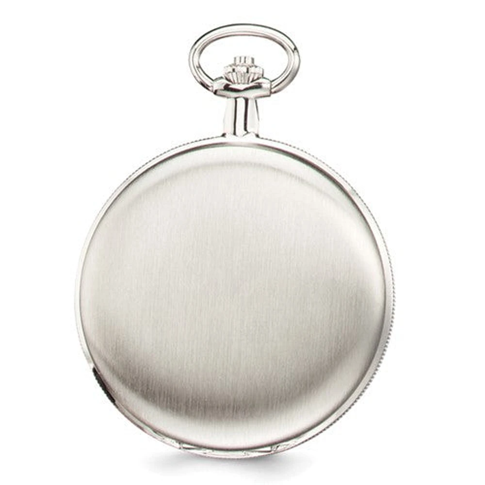 Charles Hubert Satin Chrome Finish Brass Pocket Watch
